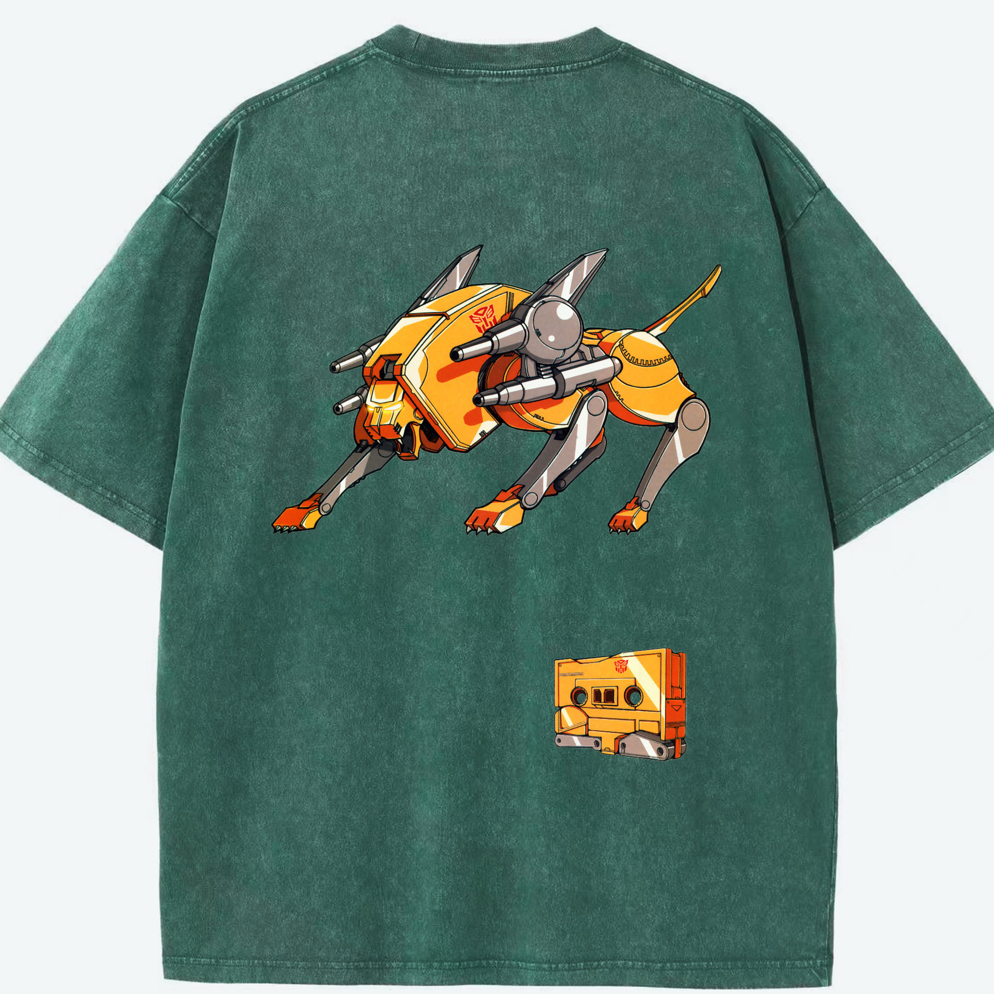 （画像用）  綿100% ヴィンテージ風 半袖Tシャツ（背面プリント）